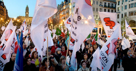 Manifestação de professores no Porto - Foto da Lusa