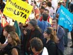 Manifestação de professores. Foto de Paulete Matos