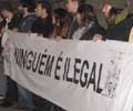 Vigília contra a expulsão dos imigrantes (Porto, 23 de Janeiro de 2008)