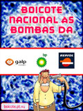 Cartaz boicote a Galp, BP e Repsol