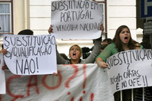 Manifestação de estudantes do secundário - Foto da Lusa