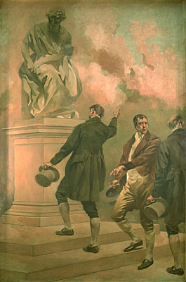 Manuel Fernandes Tomás, Manuel Borges Carneiro e Joaquim António de Aguiar por Columbano Augusto Bordalo Pinheiro, no Museu da Assembleia da República