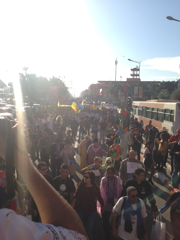 Segundo a Coligação pela Justiça Climática, foram mais de 5.000 os presentes na marcha