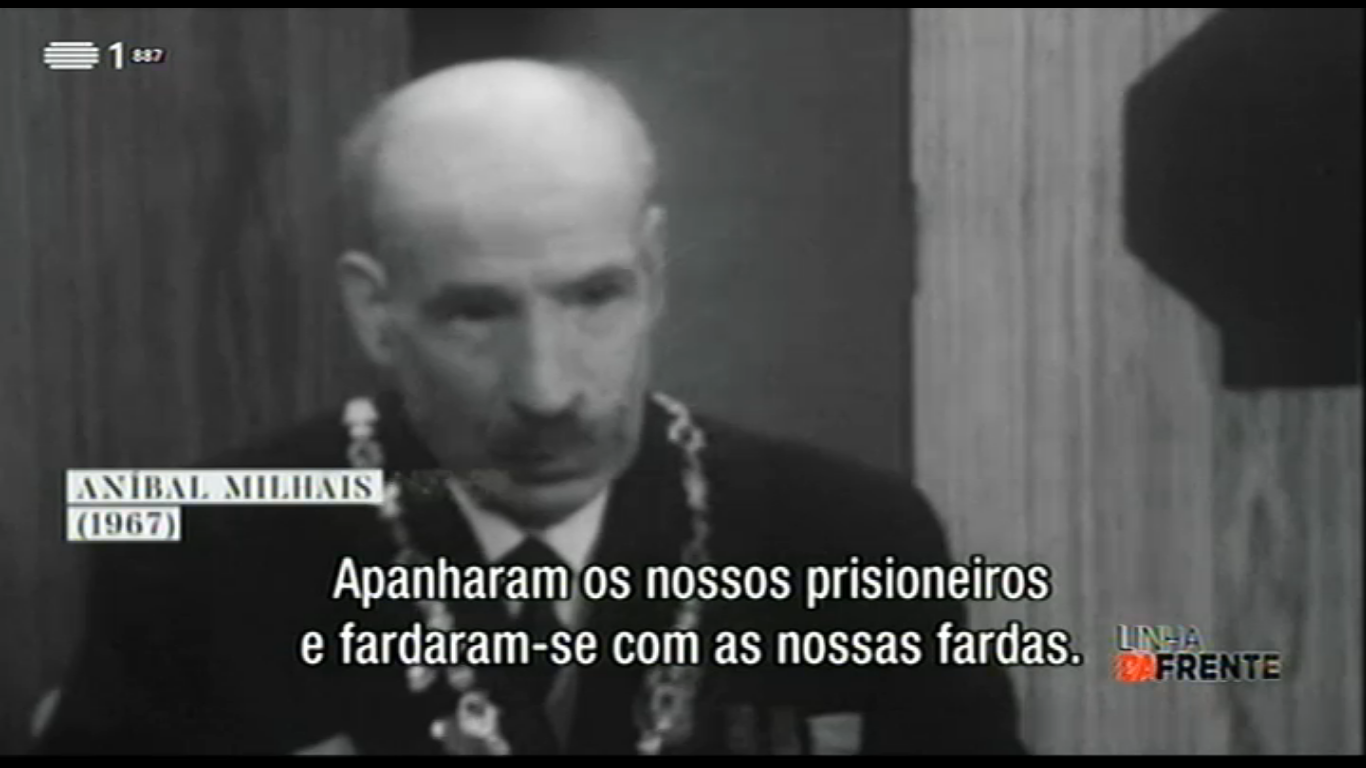 A entrevista à RTP do soldado Milhões em 1967. Fotograma do documentário.