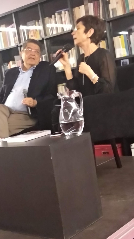 Sergio Ramírez e Pilar del Rio na Fundação Saramago
