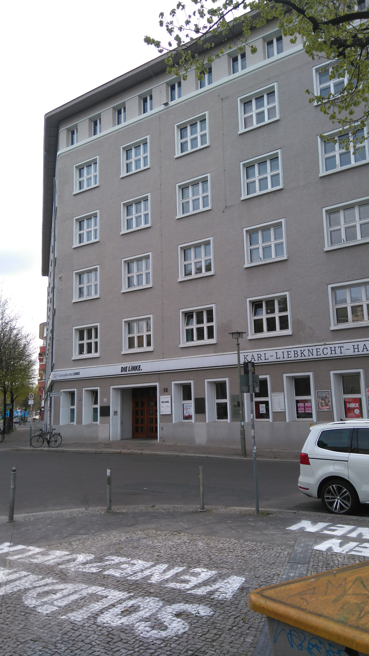 Espaço Karl-Liebknecht-Haus, em Berlim, onde se realizou o encontro dos sindicalistas da Esquerda Europeia