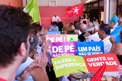 Almoço de campanha em Portimão. Foto de Paulete Matos.