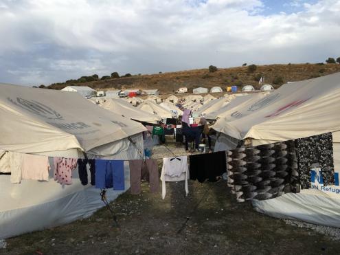 Campo de refugiados em Lesbos. Outubro de 2020. Foto de Marion MacGregor/InfoMigrants.