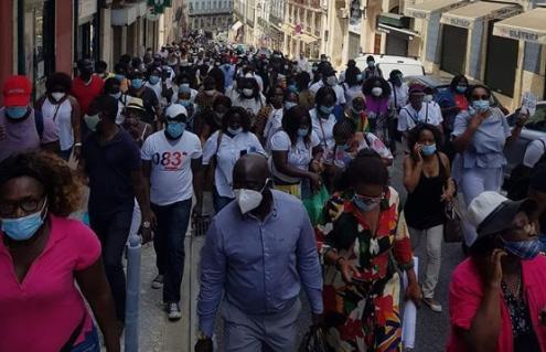Manifestação da diáspora da Guiné-Bissau em Lisboa - Foto retirada do facebook de Mário Imbaná