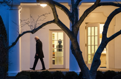 Joe Biden na Casa Branca. Fotógrafo: Kevin Dietsch/UPI/Bloomberg