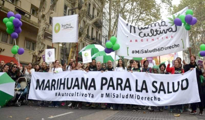 Marcha pela regulamentação do autocultivo da canábis para fins medicinais.
