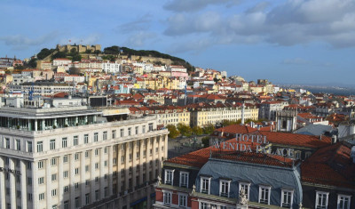 Vista do hotel Eden, nos Restauradores