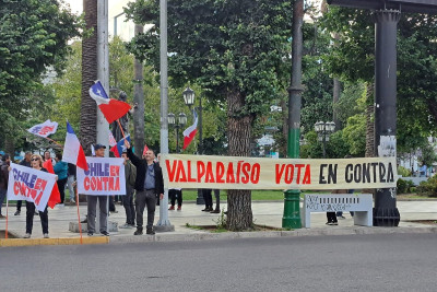 Campanha pelo voto Contra em Valparaiso