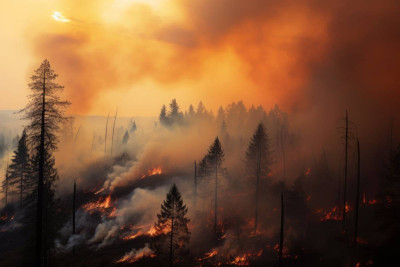 Incêndio florestal este ano no Canadá