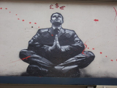 «Oração de banqueiro - banker prayer» de Jeanne Menjoulet.