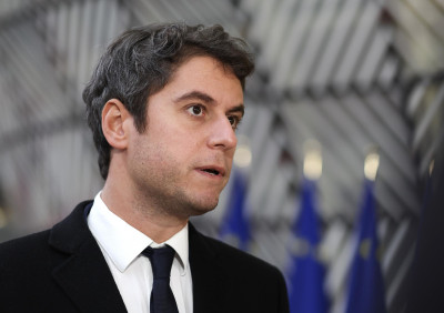 Gabriel Attal. Foto de OLIVIER HOSLET/EPA/Lusa.