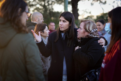 Mariana Mortágua no Hospital Amadora-Sintra