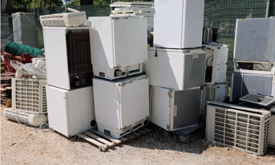 Pilha de eletrodomésticos usados. Foto da Zero.