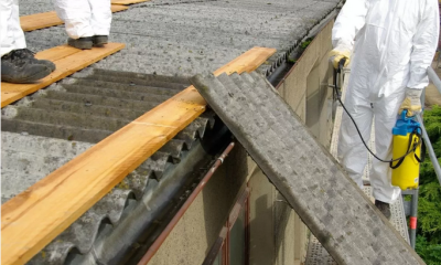 Remoção de amianto. Foto da Zero.