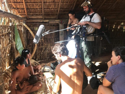Filmagem do filme "A Flor do Buriti".