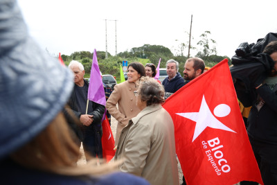 Mariana Mortagua no Algarve.