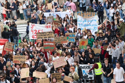 Manifestação estudantil esta quinta-feira em Lisboa.