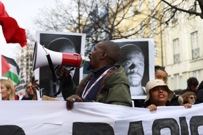 Manifestação em Lisboa contra o racismo a xenofobia e o fascismo.