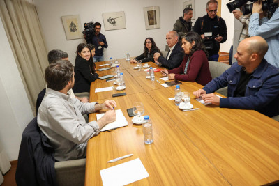 Reunião entre o Bloco de Esquerda e o Partido Comunista.