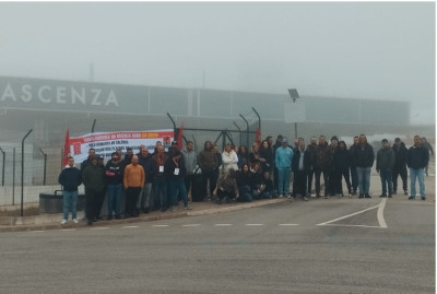 Concentração à porta da Ascenza Agro