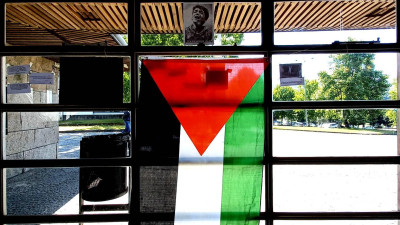 Estudantes pela Palestina na Universidade do Minho.