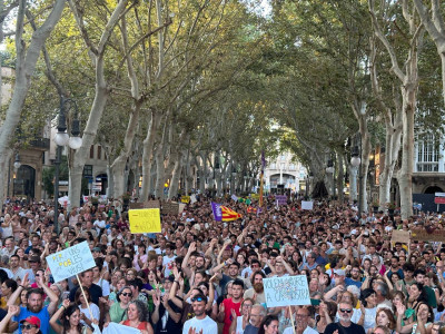Manifestação em Palma de Mallorca contra a turistificação