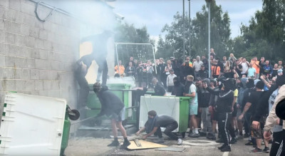 Distúrbios da extrema-direita em Rotherham no domingo.