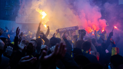 Ultras do Maccabi Telavive em Amesterdão