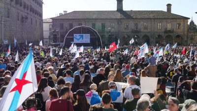 Manifestação em Santiago de Compostela