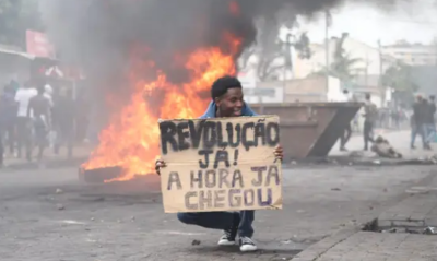 Protestos em Moçambique.