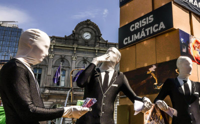 Protestos contra o acordo de "livre comércio" UE/Mercosul