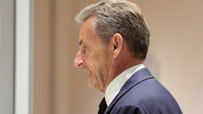 Sarkozy chega ao julgamento. Foto de Teresa Suarez