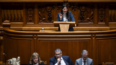 Mariana Mortágua no Parlamento esta terça-feira.