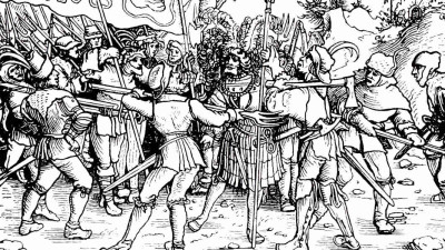 Ilustração: Revolta de camponeses na Alemanha