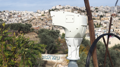 Vigilância em Hebron.