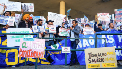 Manifestação de imigrantes