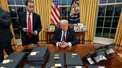 Donald Trump na Casa Branca.