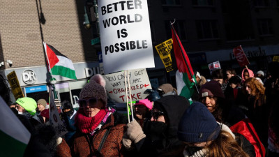 Manifestação por um mundo melhor