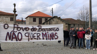 Protesto da população de Covas do Barroso