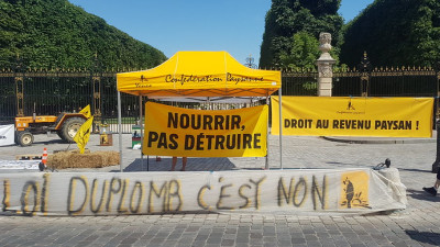 Confederação Camponesa contra a lei Duplomb.
