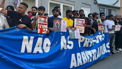 Manifestação de imigrantes