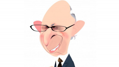 Cristóbal Montoro. Ilustração do Luis Grañena.
