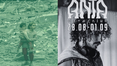 Crianças em Gaza e o ex-soldado israelita organizador do Anta.