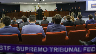 Inicío de julgamento da tentativa de golpe de Estado de 8 de janeiro de 2023 no Brasil.