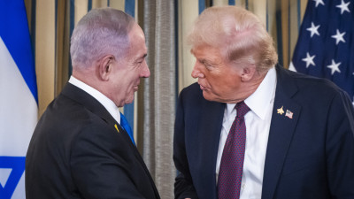 Trump e Netanyahu na Casa Branca.